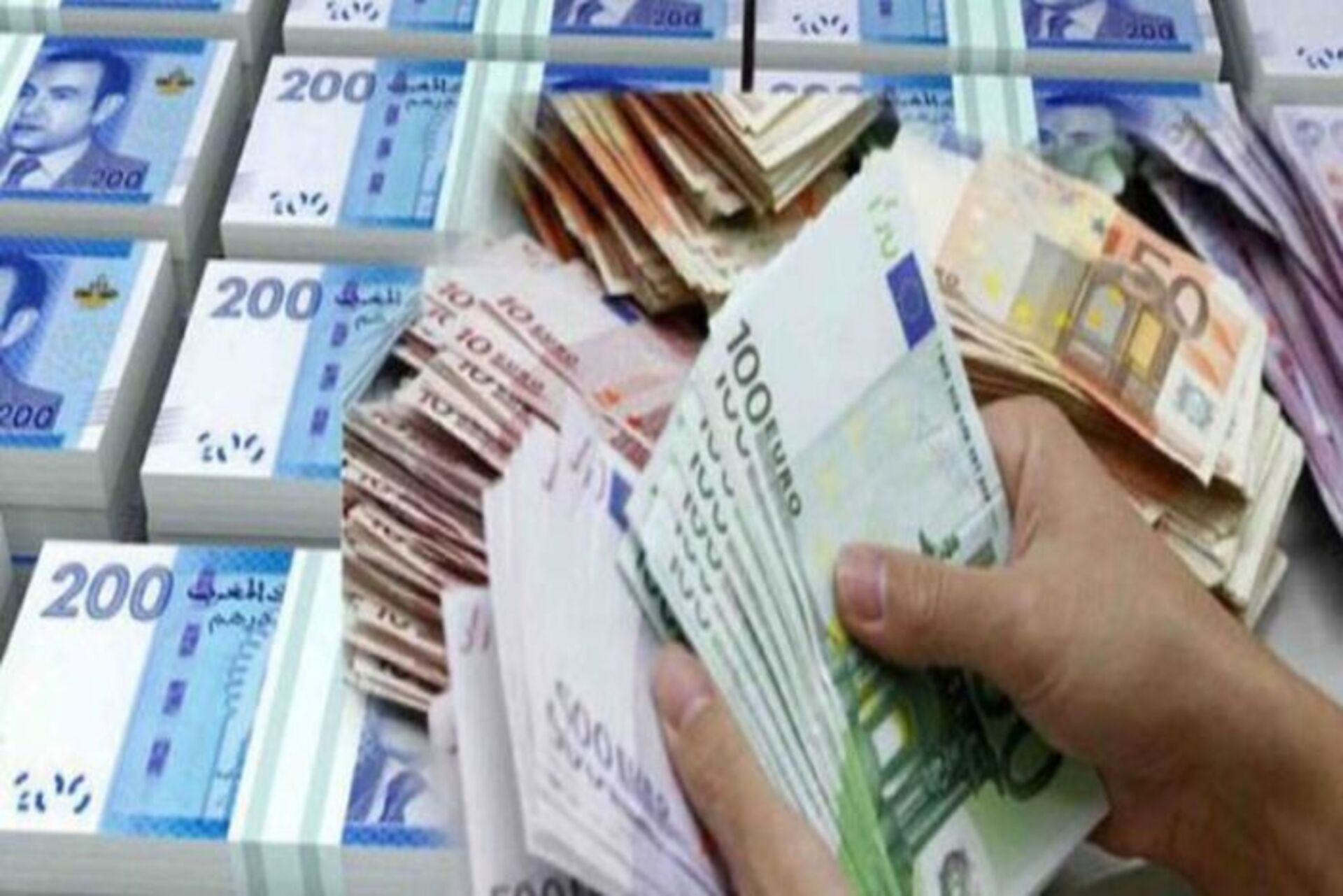 صرف العملات الأجنبية مقابل الدرهم بالمغرب