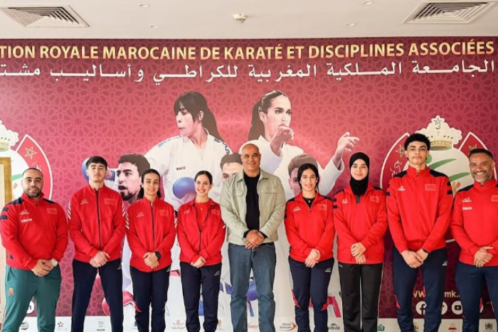 الكراطي المغربي يتألق في Karate 1 Series A كورونيا 2026 ويتوج ببرونزية الكاطا الجماعي